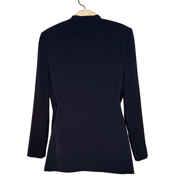 Kasper Women’s Tailored Blazer, NWOT, Navy, Long Silhouette, SZ:6 - Picture 2 of 7